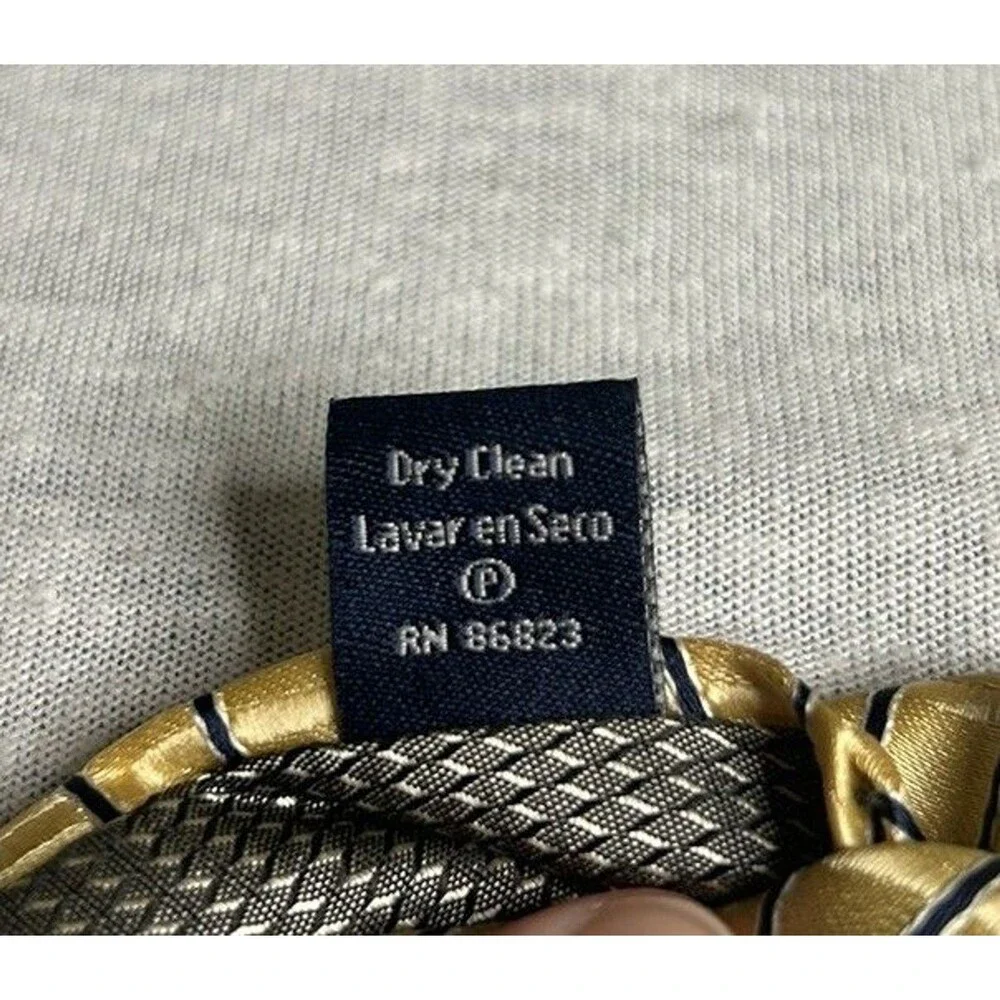 Stafford Essentials Men's Neck Tie Pale Yellow Blue Diagonal Stripes